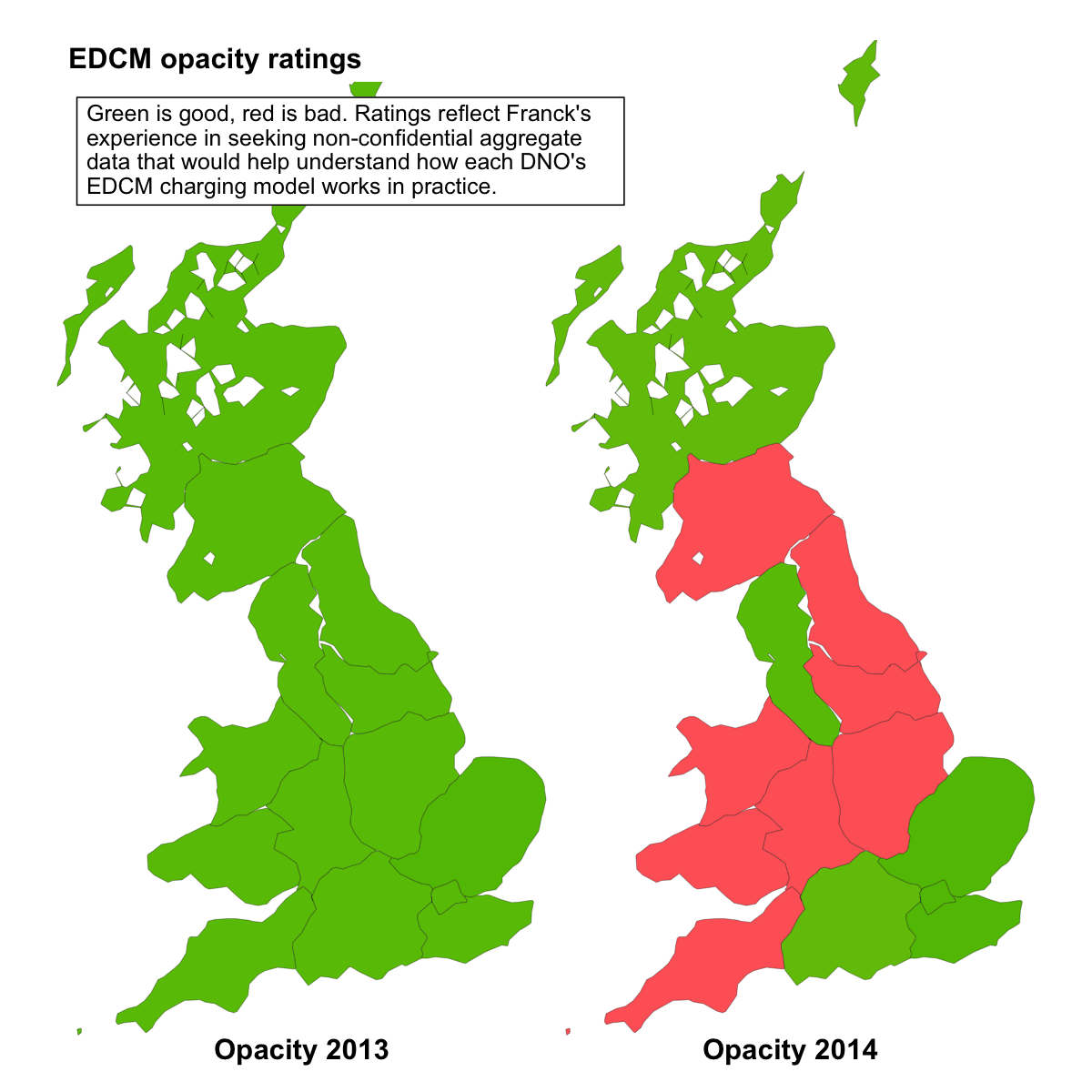 EDCM opacity ratings